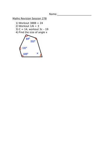 MATHS REVISION SESSION 278