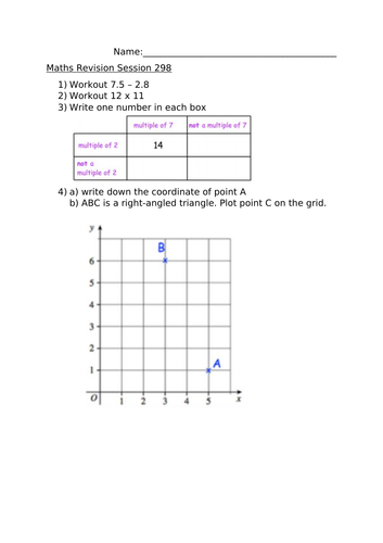 MATHS REVISION SESSION 298