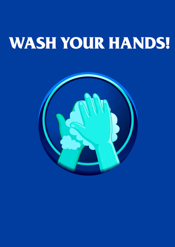 DOWNLOAD A4 poster WASH YOUR HANDS info poster