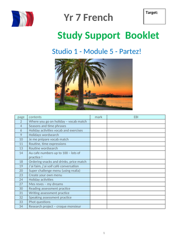Studio 1 Module 5 Partez Workbook (lower ability)