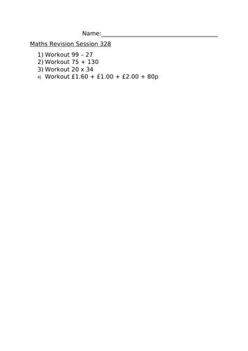 MATHS REVISION SESSION 228