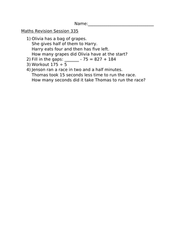 MATHS REVISION SESSION 235