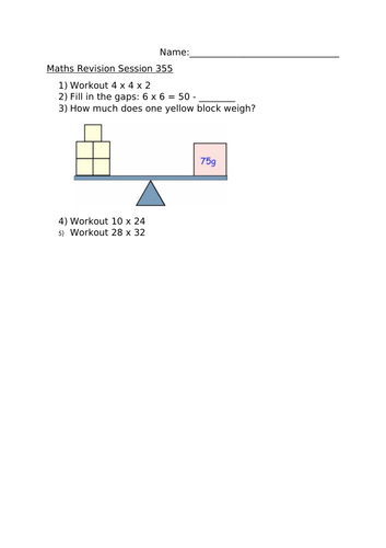 MATHS REVISION SESSION 355