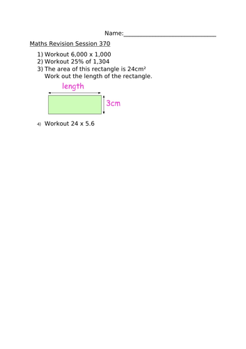 MATHS REVISION SESSION 370