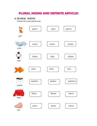 Plural Nouns / Making Words Plural