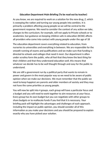 Cabinet Crisis Activity