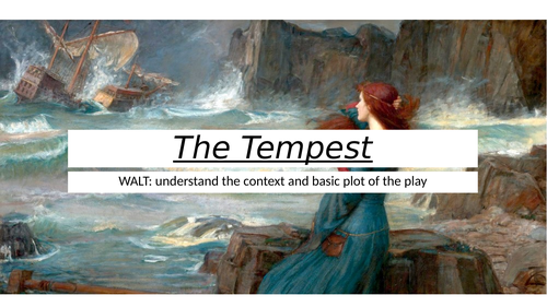 The Tempest Introduction Lesson