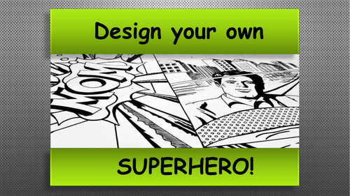 Art Sub / Cover Lesson. Design a Superhero