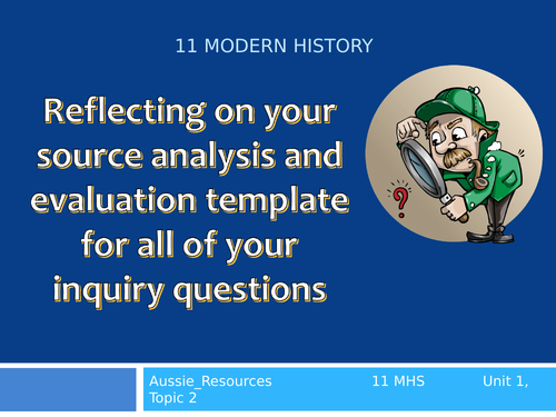 Modern History   - Russian Revolution - Reflecting on your source analysis