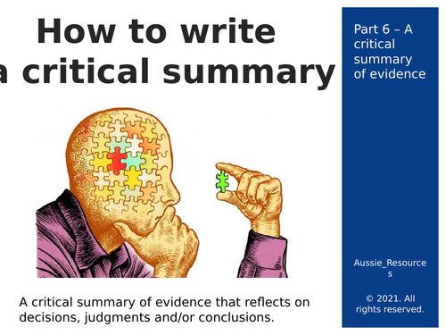 Modern History   - Russian Revolution - How to write a critical summary