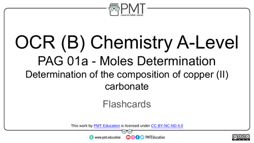 OCR (B) A-level Chemistry Practical Flashcards