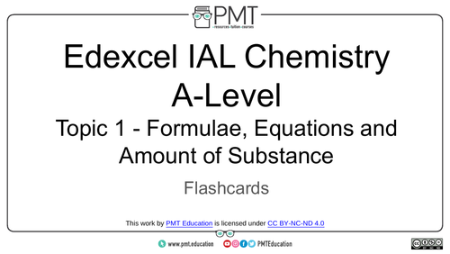 Edexcel IAL Chemistry Flashcards