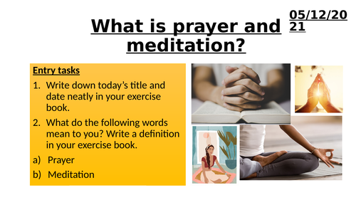 Introduction to Prayer and Meditation