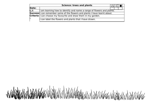 Year 1 trees and plants module