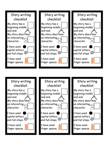 creative writing checklist year 4