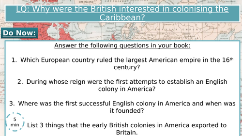 Why did Britain colonise the Caribbean?