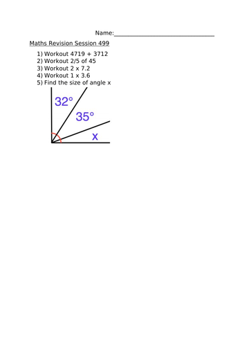 MATHS REVISION SESSION 499