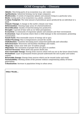 Introduction to AQA Geography GCSE