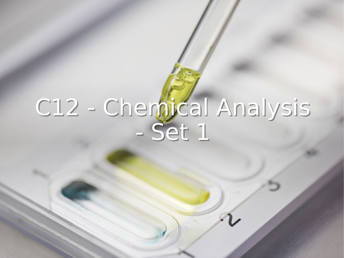 AQA GCSE Chemistry (9-1) - Chemical Analysis (C12) REVISION LESSON