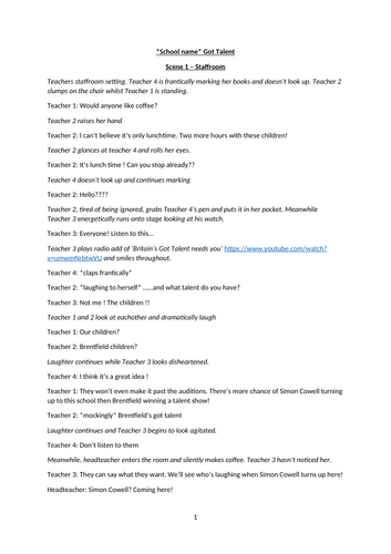 Year 6 Production - Your School's Got Talent