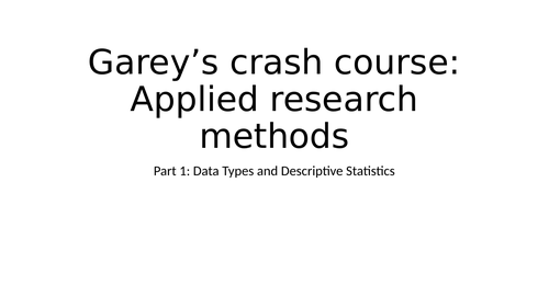descriptive statistics
