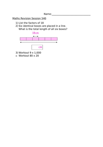 MATHS REVISION SESSION 540