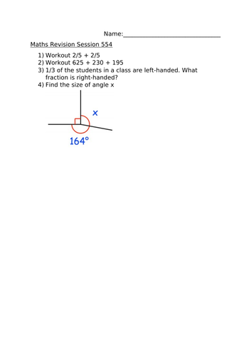 MATHS REVISION SESSION 554