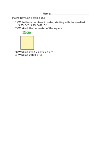 MATHS REVISION SESSION 555