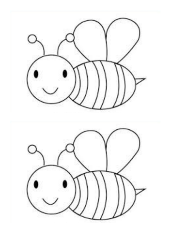 Bee for fine motor stripes