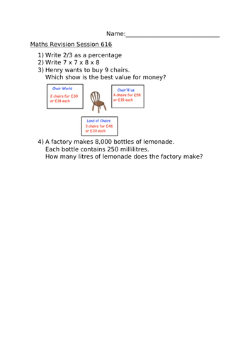 MATHS REVISION SESSION 616