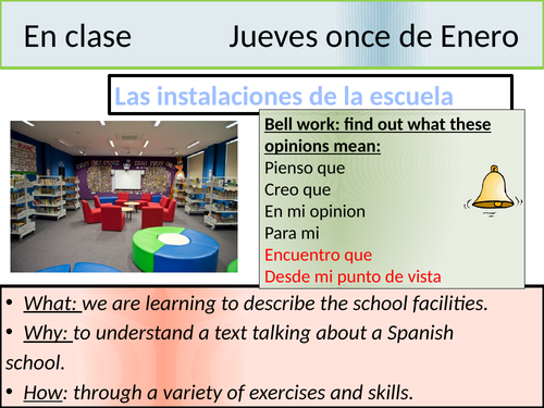 year 10 - las instalaciones de la escuela