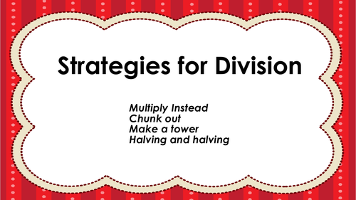 Division Strategies Posters