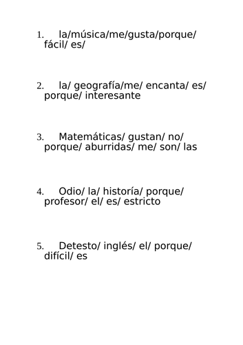 Carrousel Mi vida escolar GCSE
