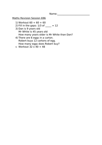 MATHS REVISION SESSION 696