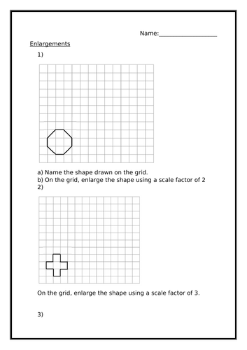 ENLARGEMENT WORKSHEET