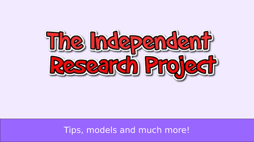 IRP - Independent research project