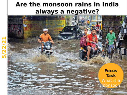 Are the monsoon rains in India always a negative?