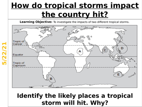 How do tropical storms impact the country hit?