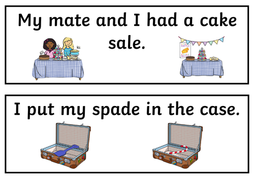 Split digraph a_e sentences