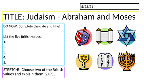 KS3 - Prophet's Teachings // Abraham and Moses