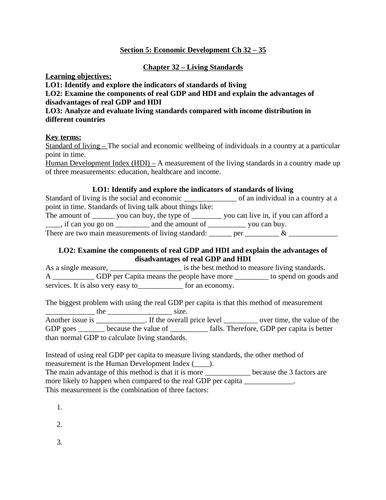 iGCSE Economics - Section 5