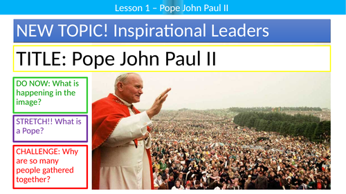 KS3 - Inspirational Leaders // Pope John Paul II