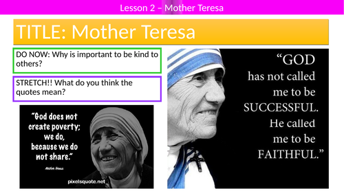 KS3 - Inspirational Leaders // Mother Teresa