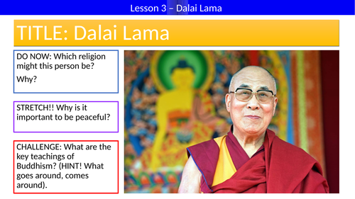 KS3 - Inspirational Leaders // Dalai Lama