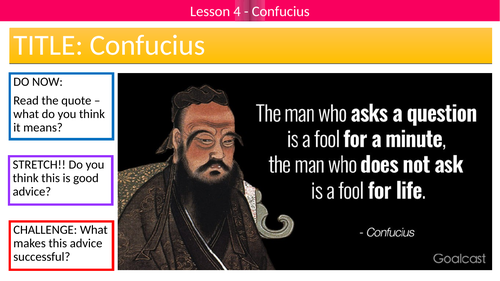 KS3 - Inspirational Leaders // Confucius