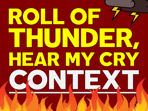 Roll of Thunder, Hear My Cry: Context
