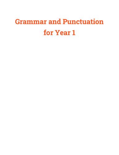 Grammar and Punctuation