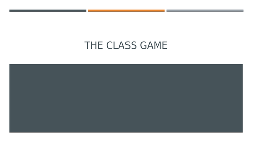 The Class Game