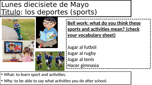 Year 7- Los deportes