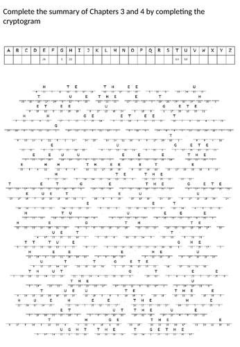 Boy In Striped Pyjamas Chapter 4 Cryptogram